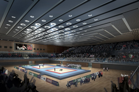 Beijing Science and Technology University Gymnasium indoor Perspective